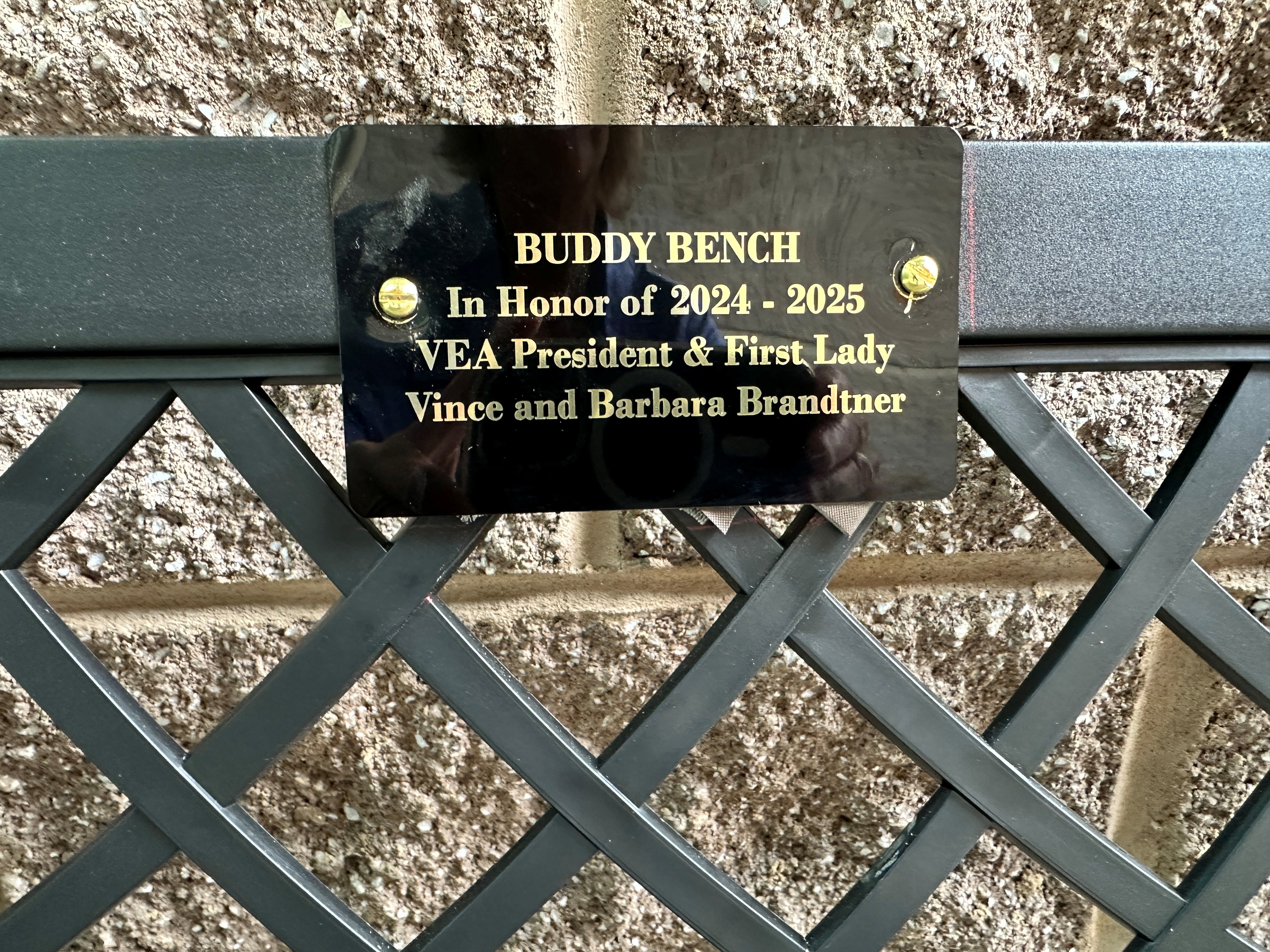 Buddy Bench Plaque